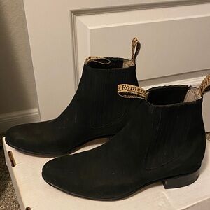 Romero Black Suede Men's Ankle Boots